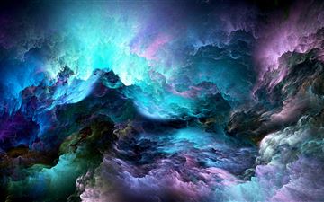 glowing clouds abstract 5k All Mac wallpaper