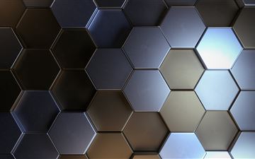 metal polygon shapes 5k All Mac wallpaper