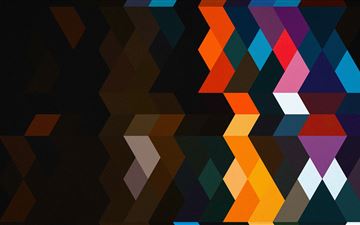 abstract color shields 5k All Mac wallpaper
