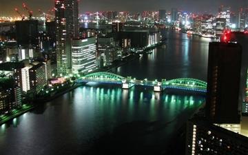 Tokyo Panoramic City Night All Mac wallpaper