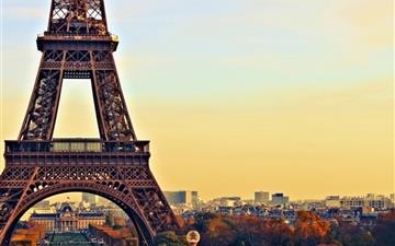 Eiffel Tower Paris City Night MacBook Air wallpaper