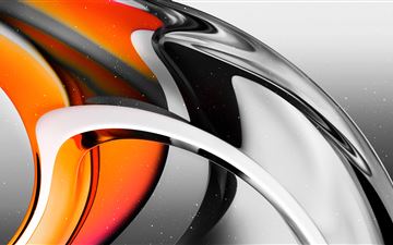 glass transparent orange design abstract 8k All Mac wallpaper