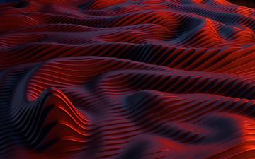 red textures digital art 5k All Mac wallpaper