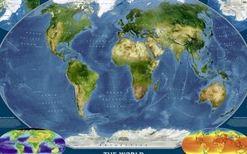 World map MacBook Air wallpaper