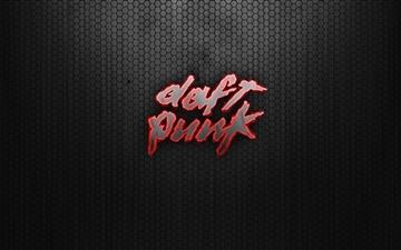 Daft Punk Logo Red All Mac wallpaper