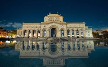 Armenia Yerevan Building Reflection All Mac wallpaper