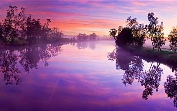Purple River Reflection All Mac wallpaper