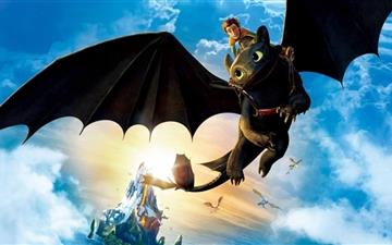 Hiccup And Toothless MacBook Air wallpaper