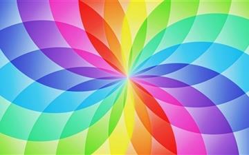 Rainbow Circles All Mac wallpaper