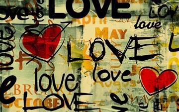 Love Written In Graffiti All Mac wallpaper