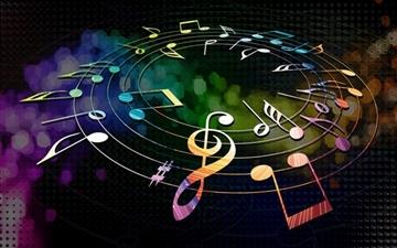 Colorful Musical Notes All Mac wallpaper