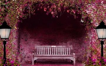 Romantic Bench All Mac wallpaper