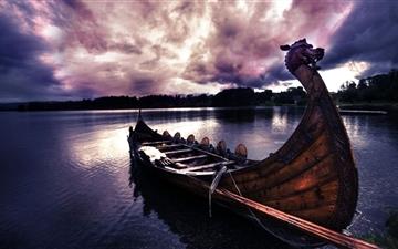 Vikings Boat All Mac wallpaper
