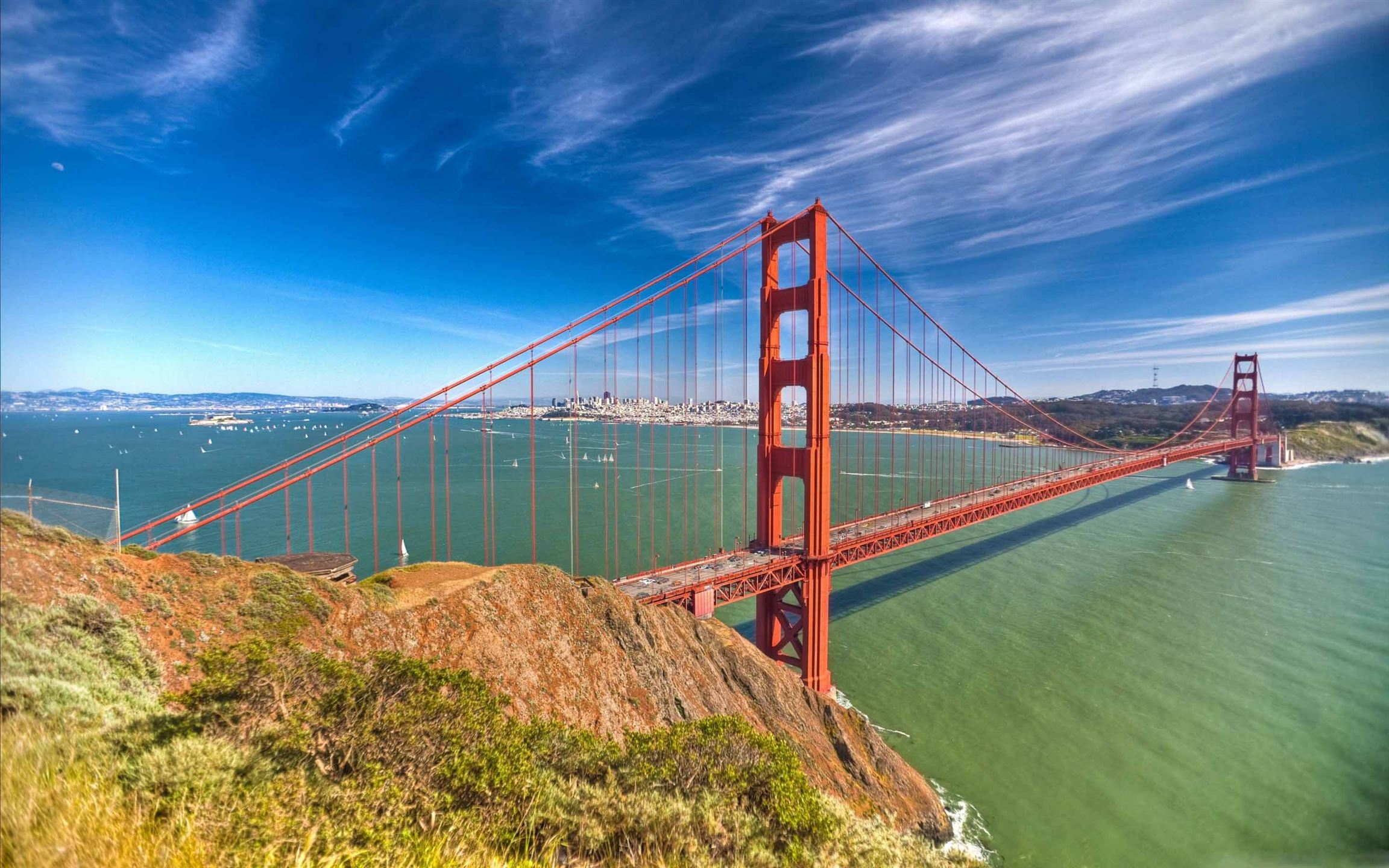 Golden Gate By Day Mac Wallpaper Download | AllMacWallpaper