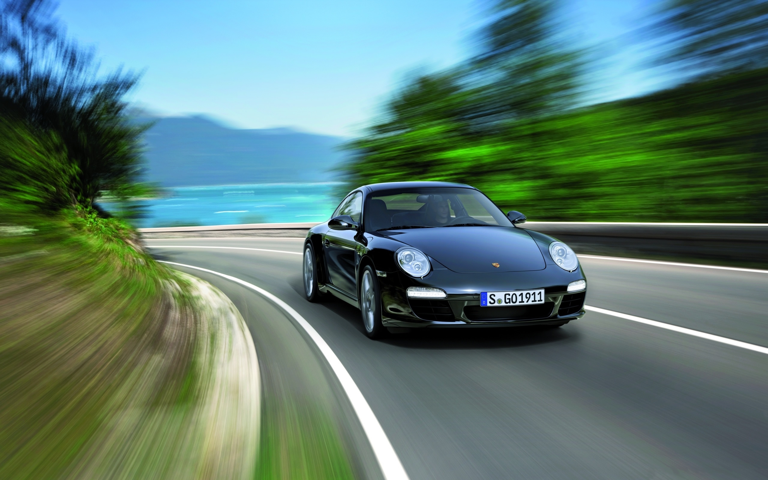 2011 Black Porsche 911 Black Edition Macbook Air Wallpaper Download Allmacwallpaper