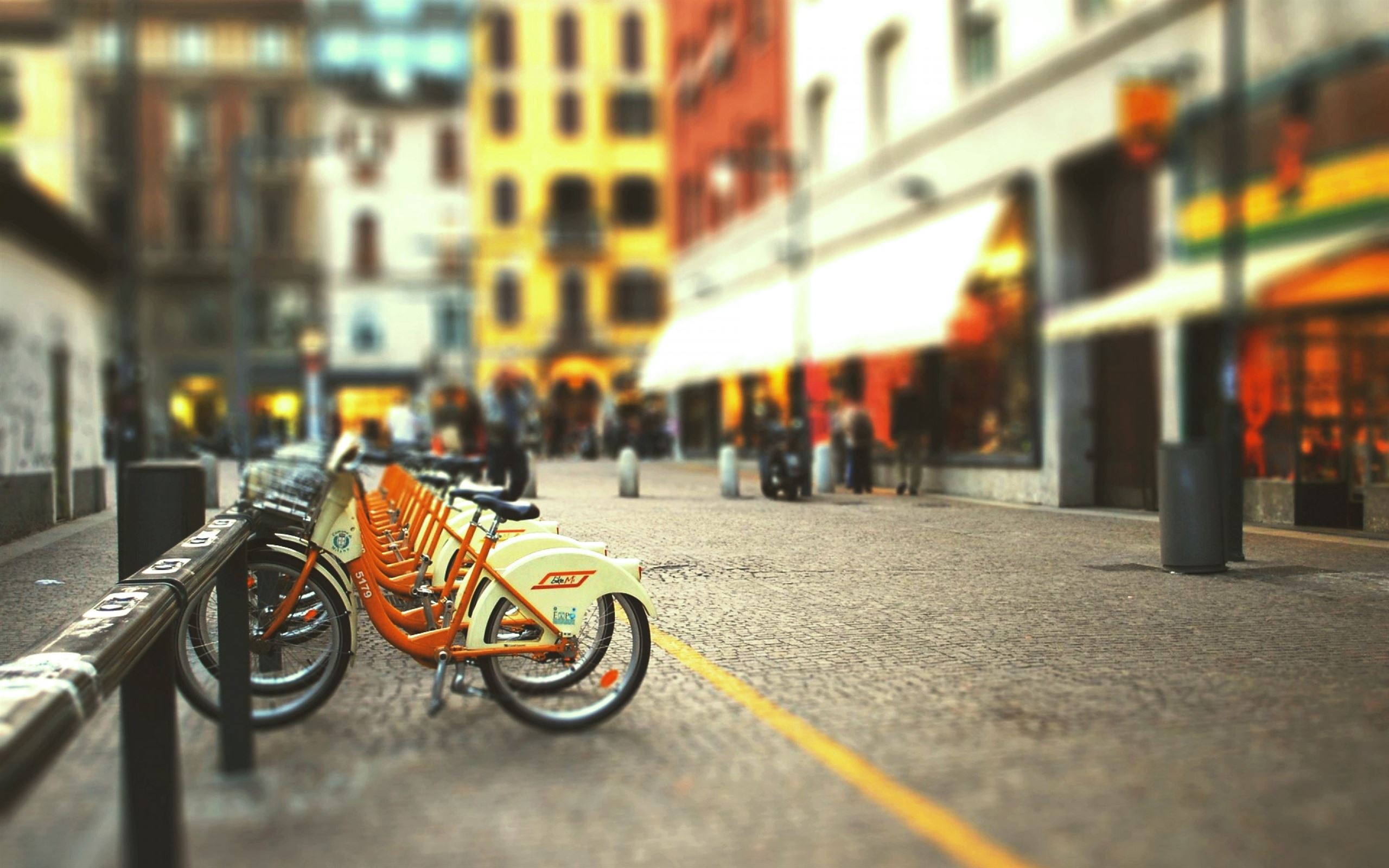 Cityscapes Streets Bicycles Blur MacBook Air Wallpaper Download |  AllMacWallpaper