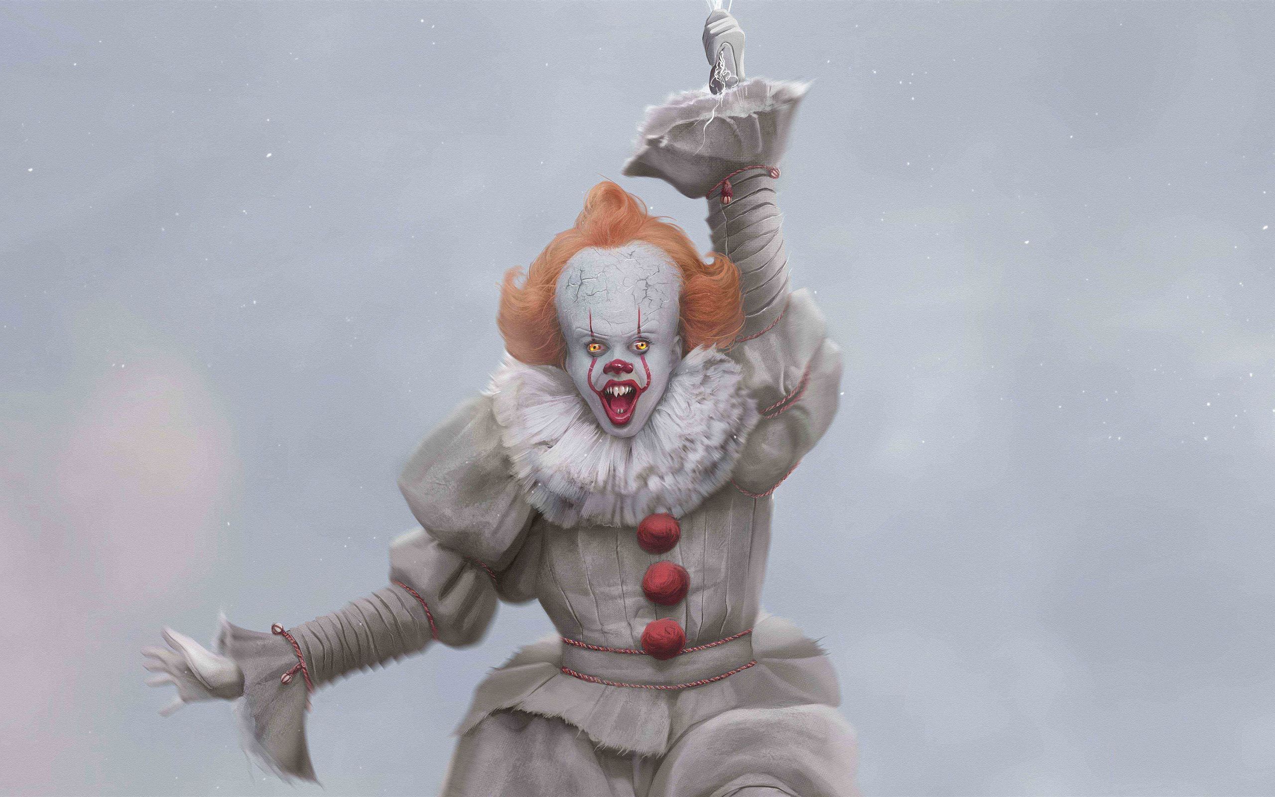 Pennywise Wallpaper 4K, It Chapter Two, Clown