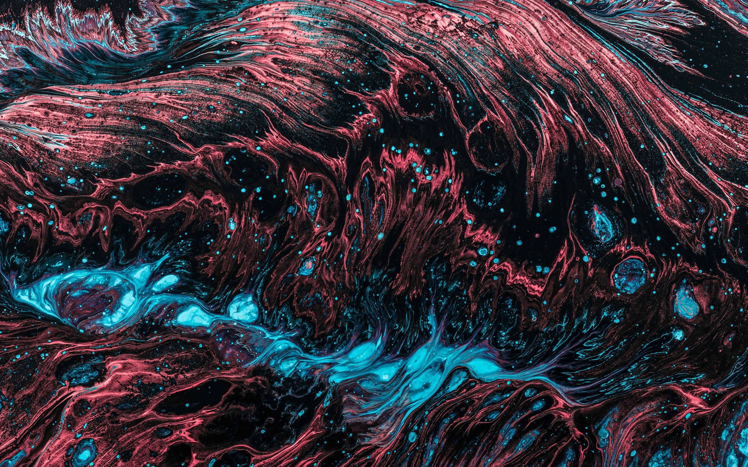 red and blue fluid abstract painting Mac Wallpaper Download |  AllMacWallpaper
