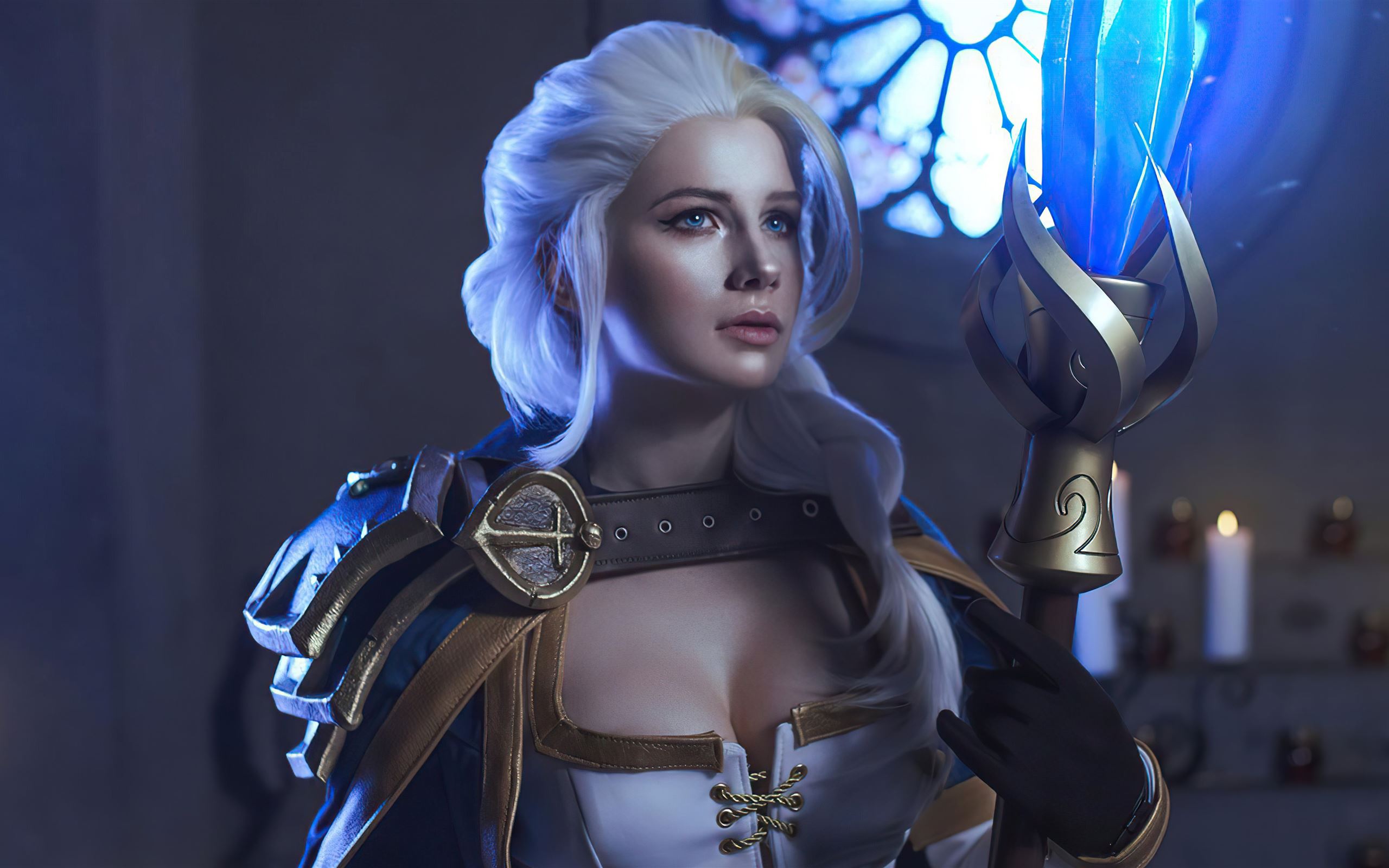 jaina proudmoore from the world of warcraft cospla MacBook Pro wallpapers.