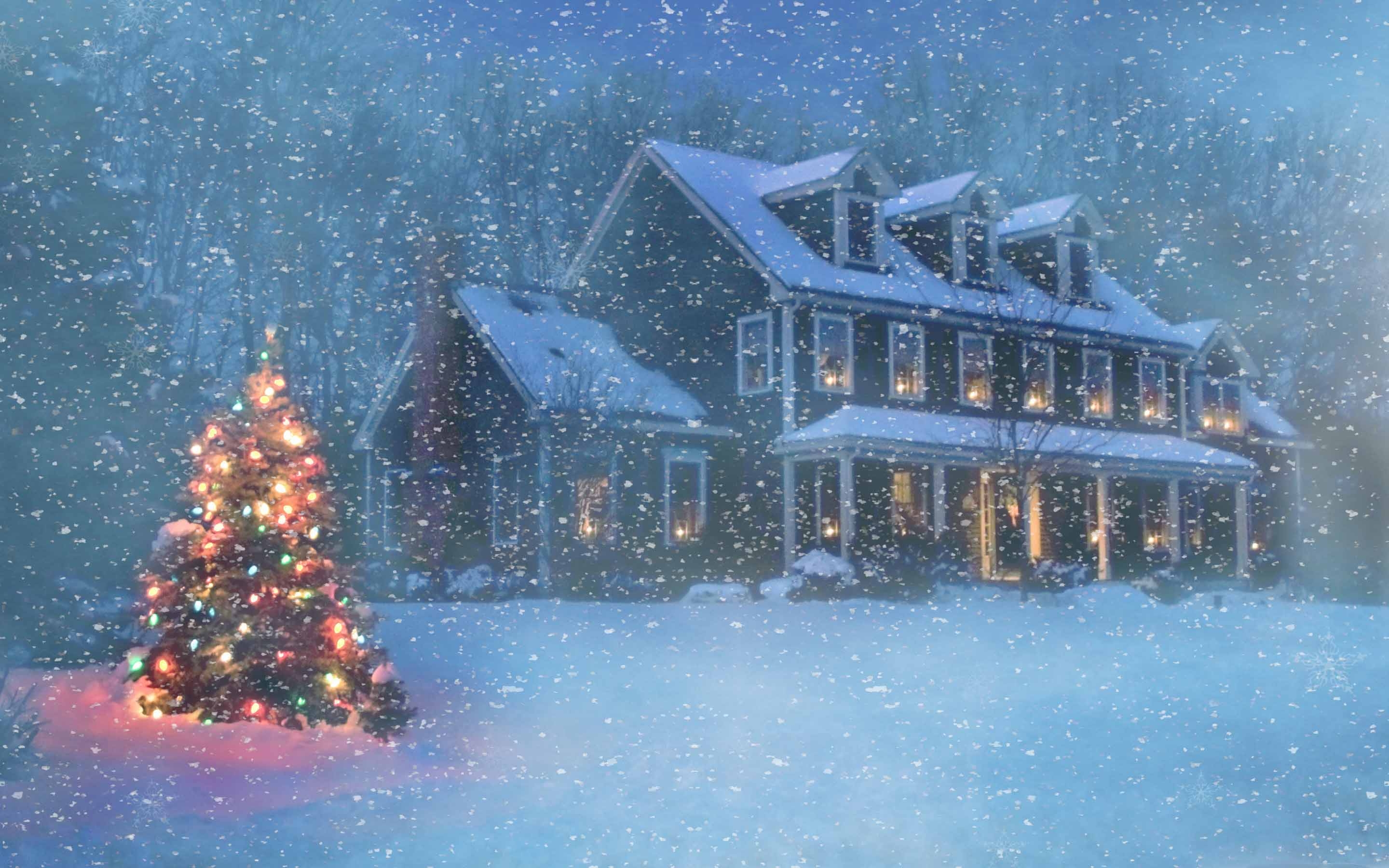 Snowfall. Новогодний дом. Новый год снег. Новогодняя деревня. Новогодние картины.