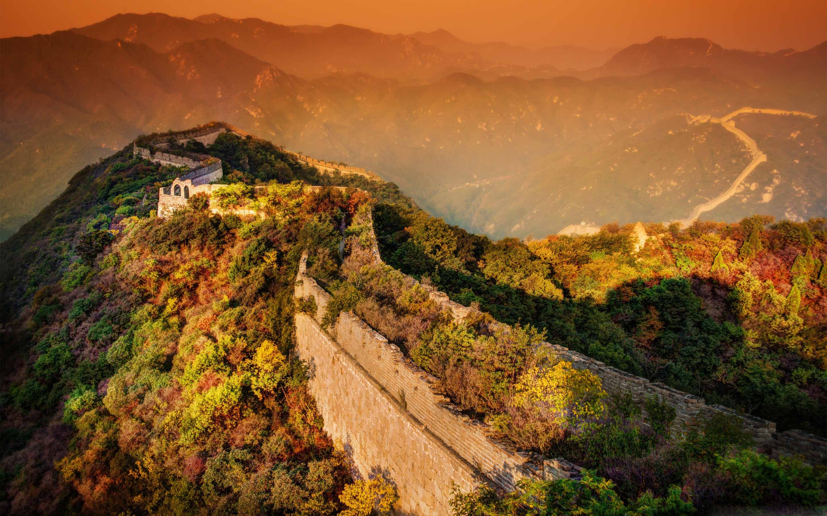 A Moody Evening At The Great Wall Mac Wallpaper Download ...