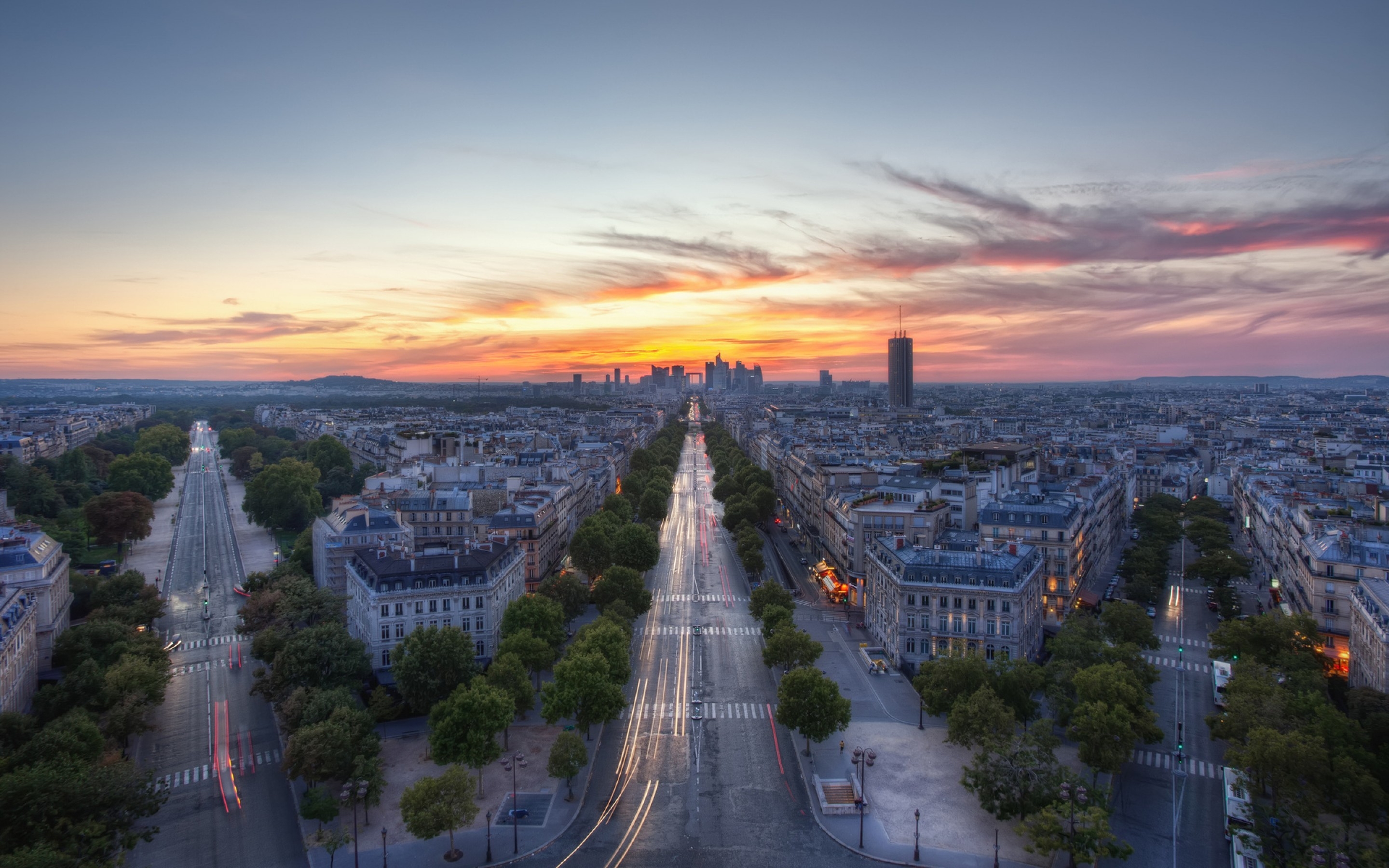 Sunset Paris France Mac Wallpaper Download | AllMacWallpaper