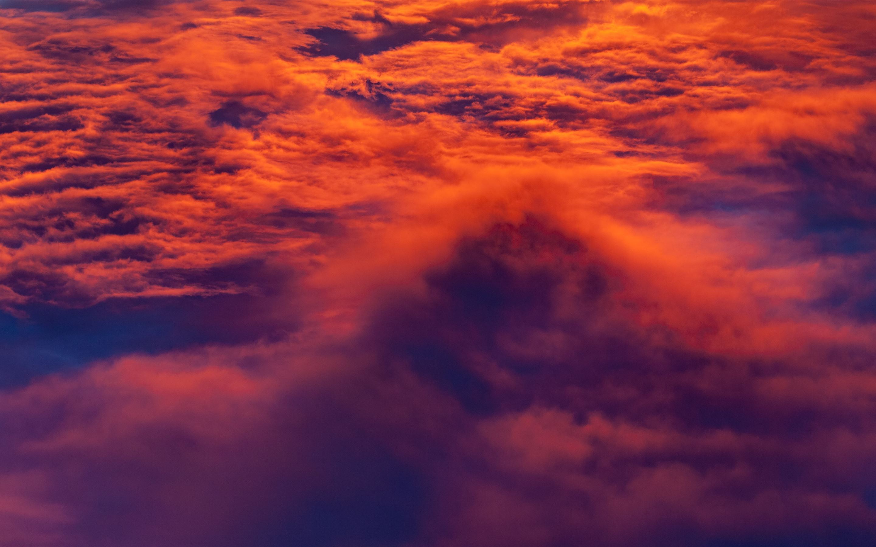 orange clouds Mac Wallpaper Download | AllMacWallpaper