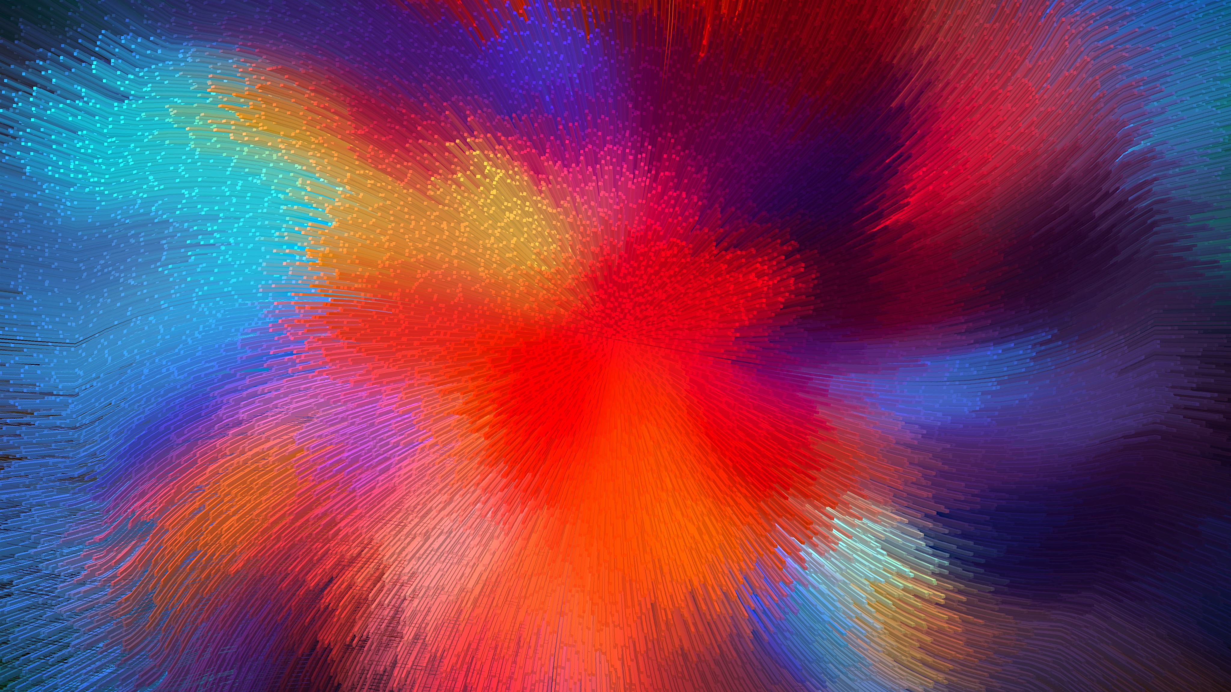 circle colorful wave abstract 5k MacBook Air Wallpaper Download