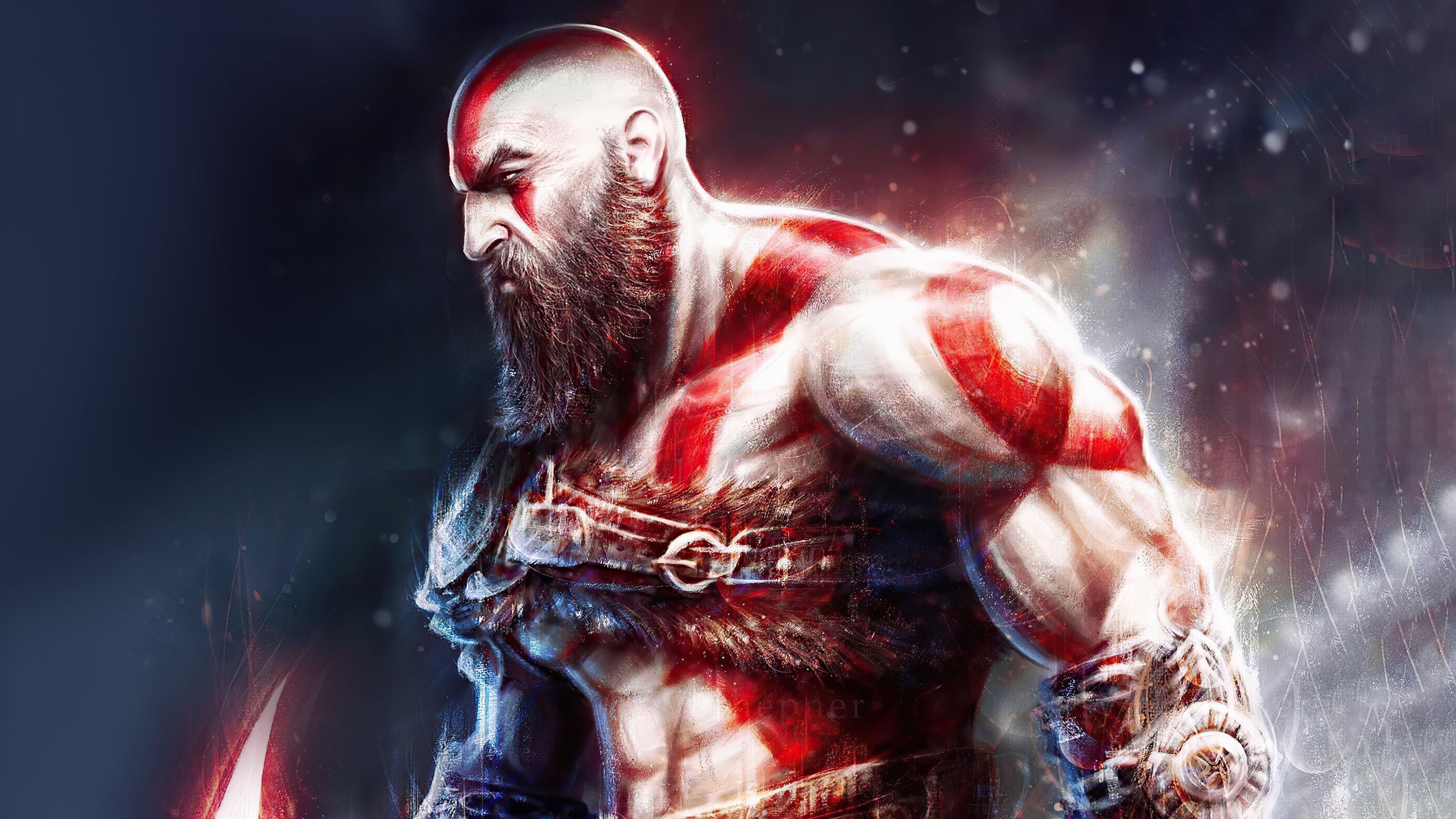 God of War Kratos Spartan Rage Art Wallpapers  Kratos Wallpaper