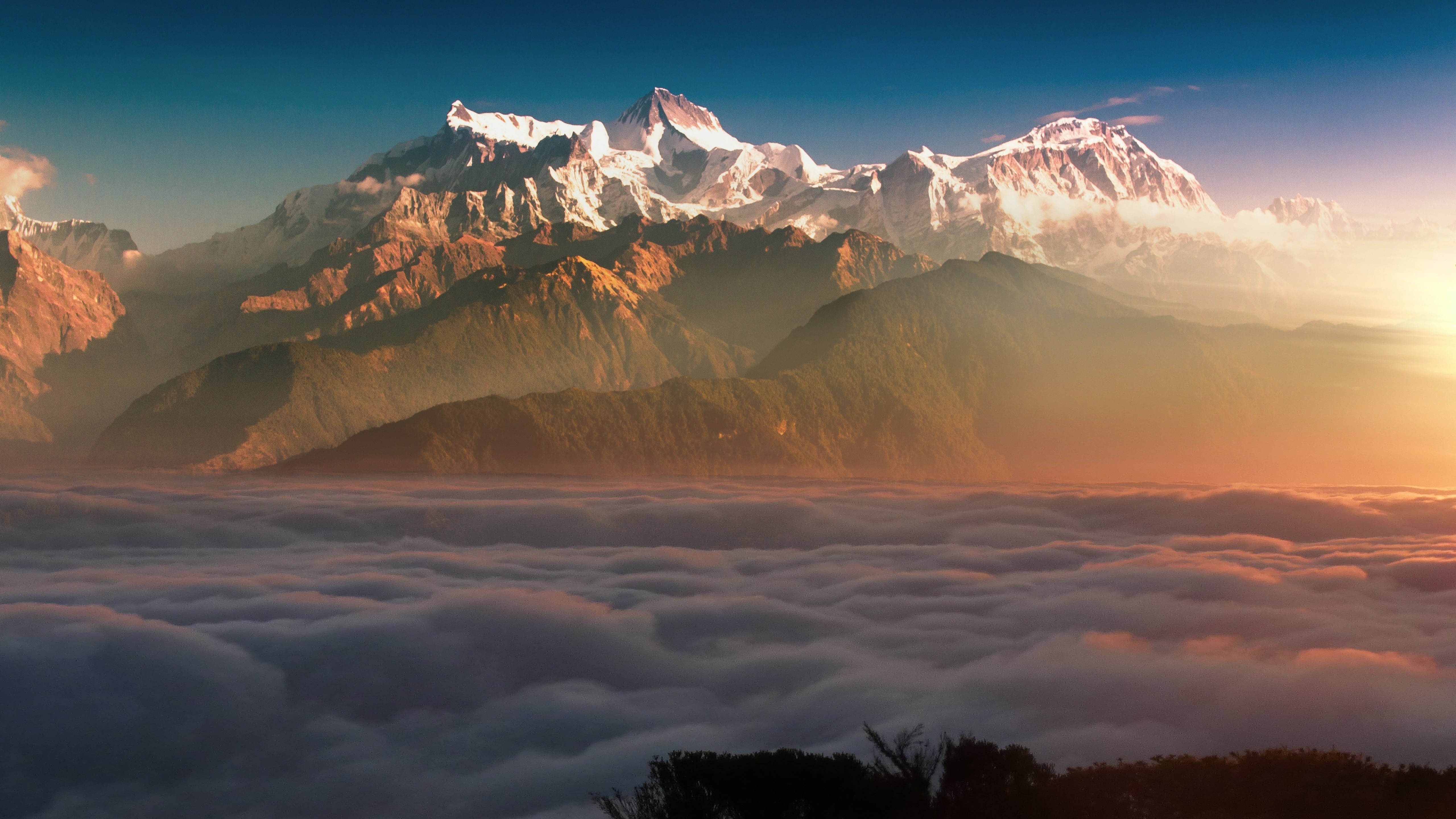Mountain Landscape Clouds 8k MacBook Air Wallpaper Download 