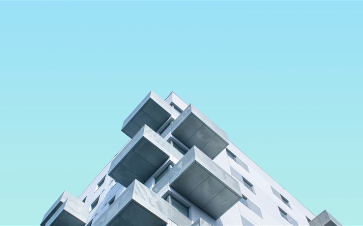 Cubes & Sky iMac wallpaper