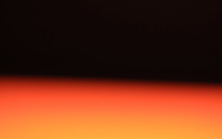 abstract 3d orange gradient iMac wallpaper
