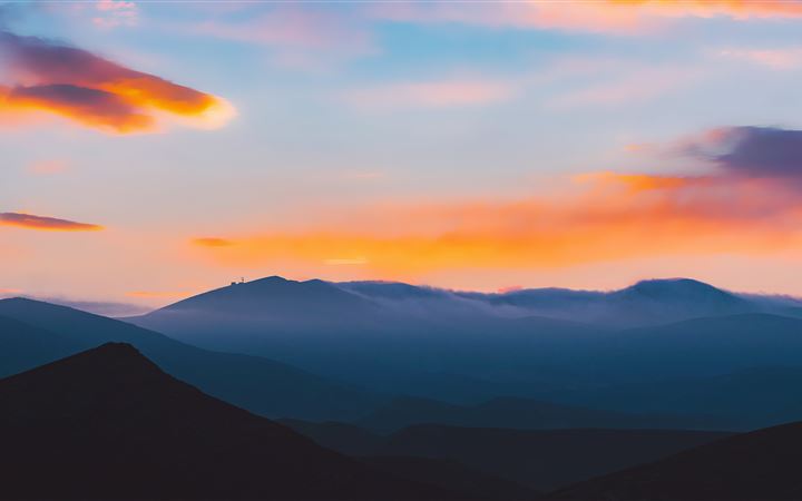 beautiful morning landscape scene 5k iMac wallpaper