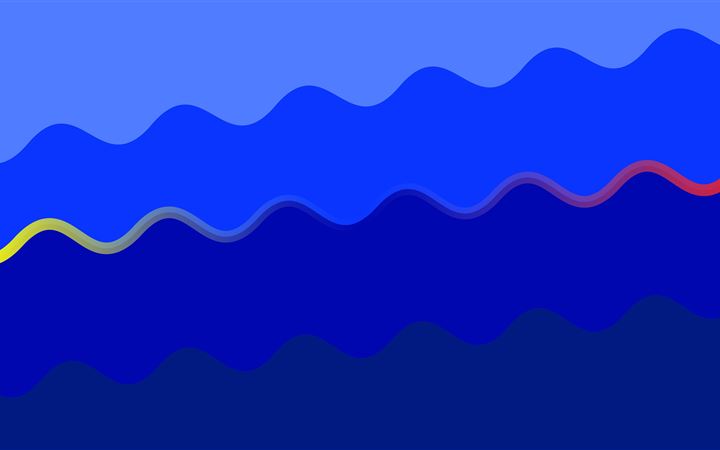 blue color waves 8k iMac wallpaper