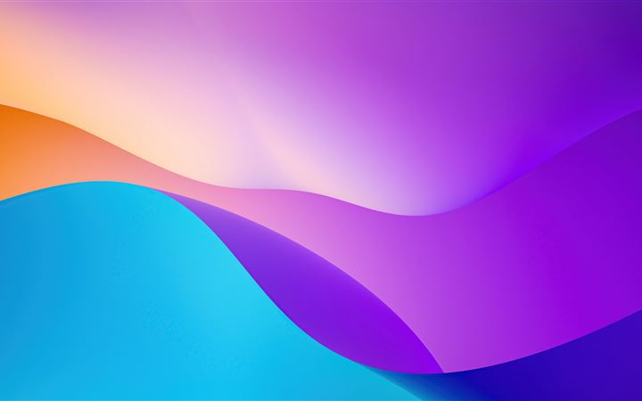 blue orange and yellow abstract 5k iMac wallpaper