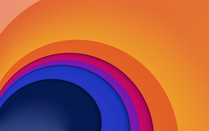 gradient circle 8k iMac wallpaper