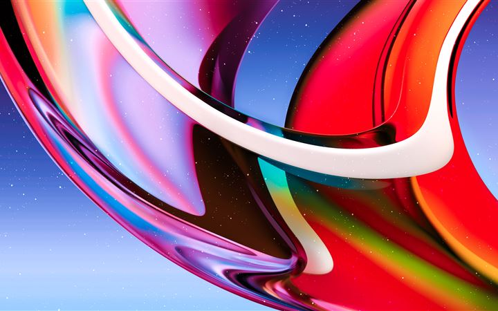 gradient glass abstract 8k iMac wallpaper