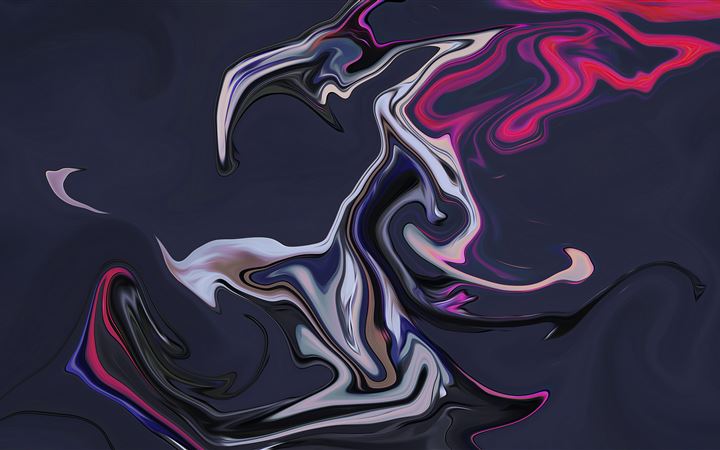 liquid abstract paint brushes 5k iMac wallpaper