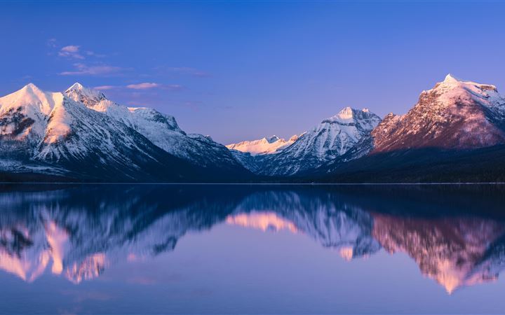mcdonald lake glacier national park 5k iMac wallpaper