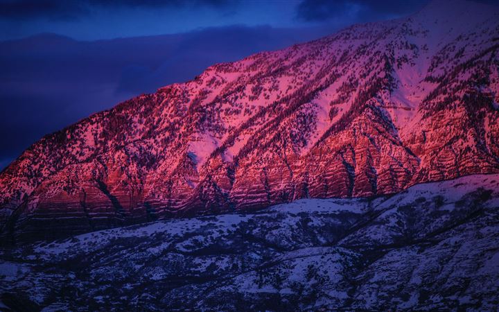 mountain sunset 5k iMac wallpaper