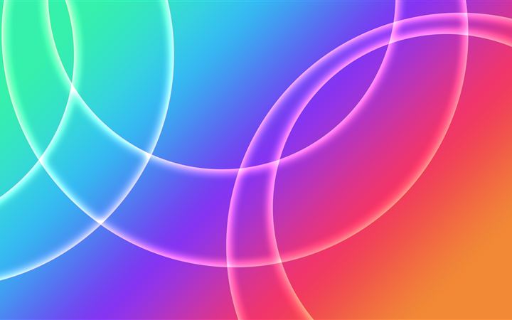 multiple circles abstract blur 8k iMac wallpaper