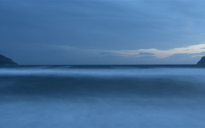 ocean sea horizon 5k iMac wallpaper