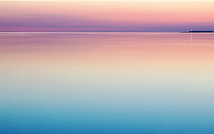 photo of blue and pink sea iMac wallpaper