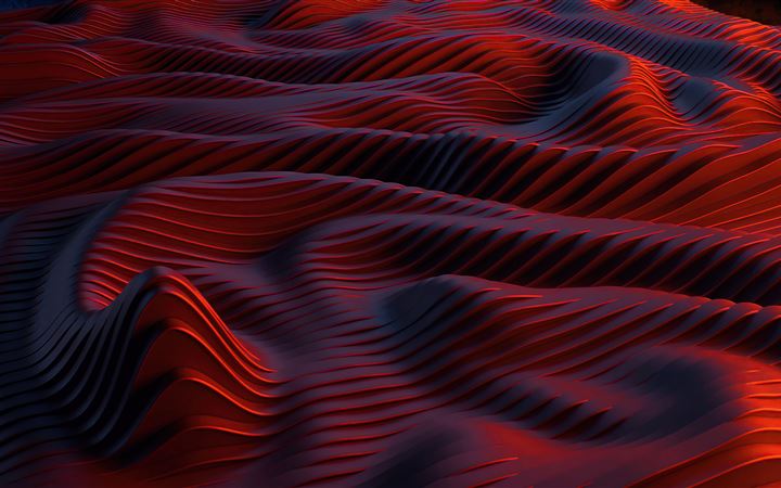 red textures digital art 5k iMac wallpaper