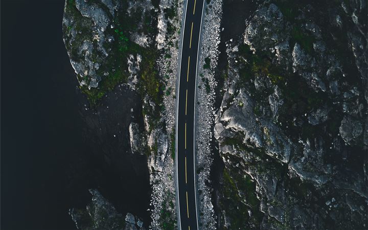 A road in Norway All Mac wallpaper