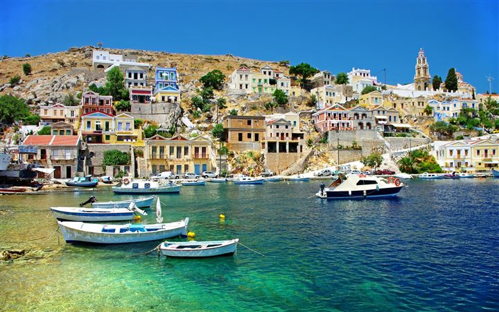 Greece Coast View All Mac wallpaper