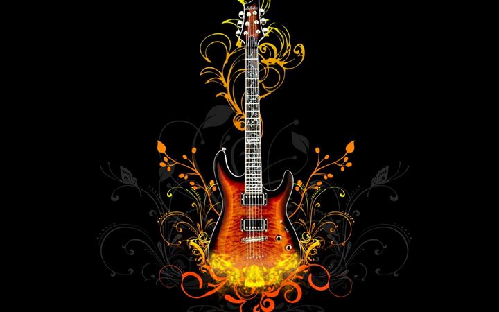 Guitar Abstract All Mac wallpaper