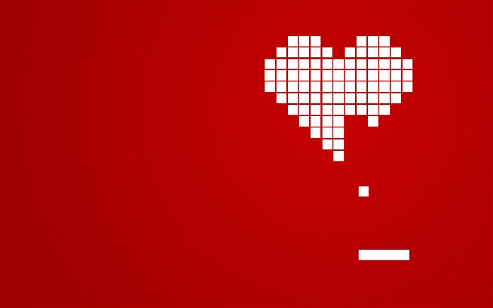 Incomplete heart All Mac wallpaper