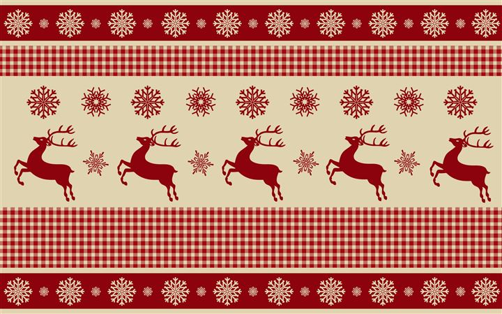 Reindeers and Snowflakes Pattern All Mac wallpaper