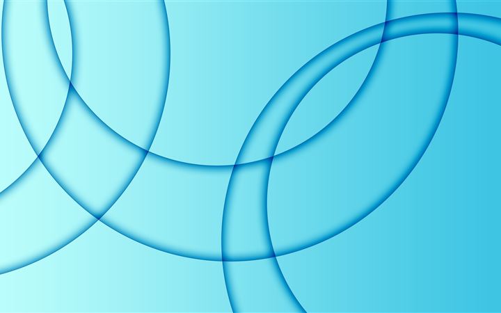 multiple circles abstract blur blue 8k All Mac wallpaper